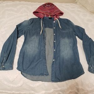 Jean Long Sleeve, Tribal Hood Jacket